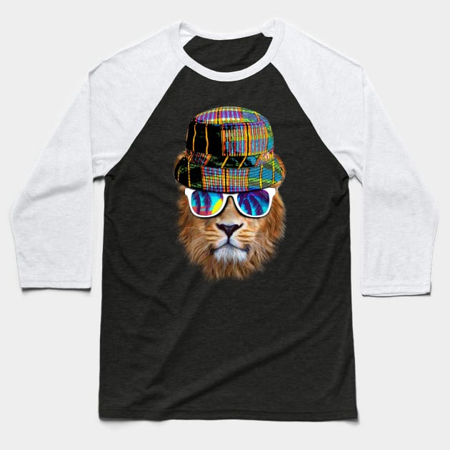 Lion summer vibes Baseball T-Shirt by clingcling